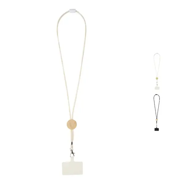 Lanyard per smartphone dettagli in bambù Adhab - Immagine 1