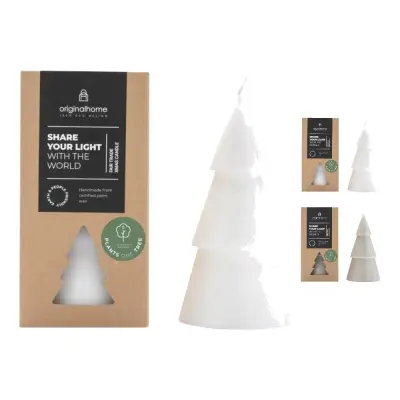 Candela albero di Natale ORIGINALHOME grande con stampa logo
