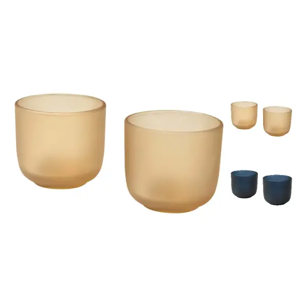 Male 200 ml glass cups - set of 2 - Immagine 1