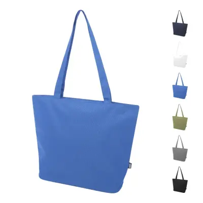 Shopper in materiale riciclato con cerniera Panama