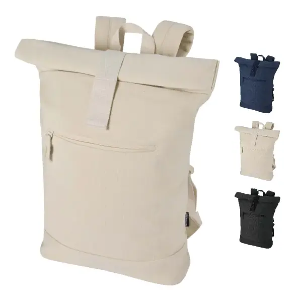 Zaino rolltop per portatile materiale riciclato 16L Recanvas - Immagine 1