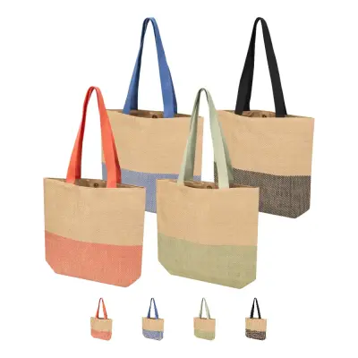 Borsa di carta paglia Rhythm 10L con stampa del tuo logo