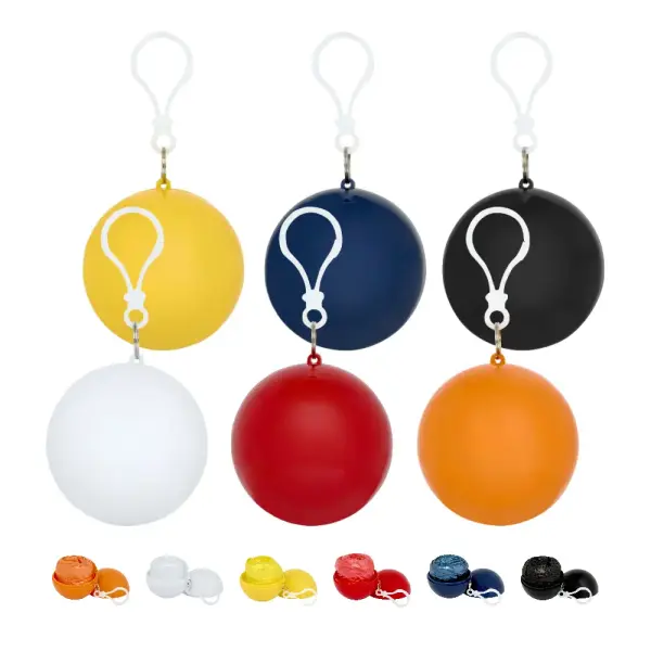 Poncho impermeabile con contenitore rotondo FOG, taglia unica - Immagine 1