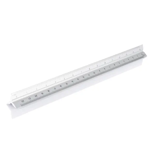 Aluminium triangle rule - 30cm - Immagine 2