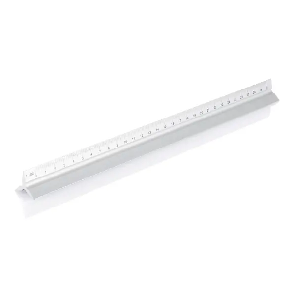 Aluminium triangle rule - 30cm - Immagine 3