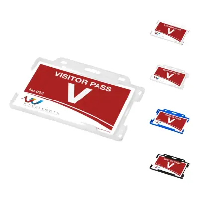 Porta badge in plastica riciclata Vega