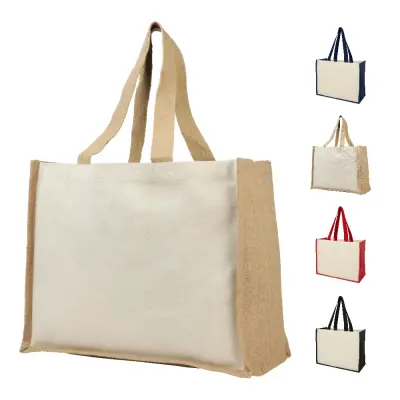 Shopper in iuta e canvas 320gr 23L Varai - Immagine 1