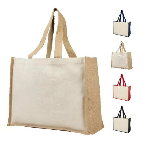 Shopper in iuta e canvas 320gr 23L Varai - Immagine 1