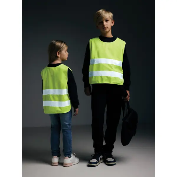 GRS recycled PET high-visibility safety vest 7-12 - Immagine 9