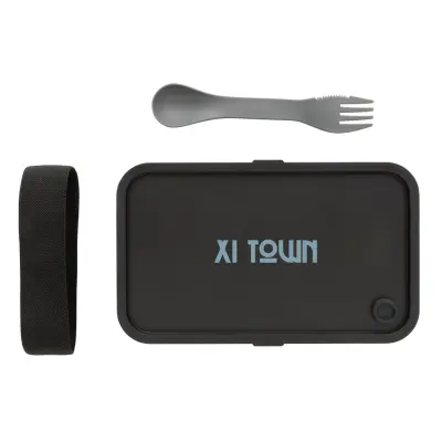 GRS recycled PP lunch box with spork - Immagine 9