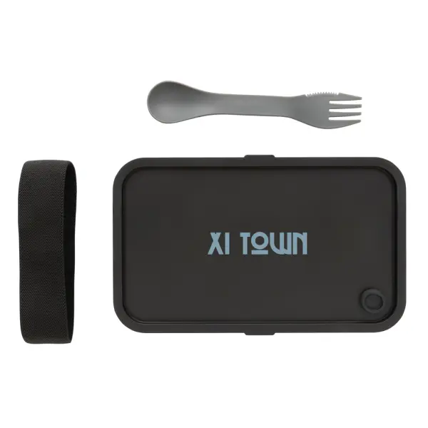 GRS recycled PP lunch box with spork - Immagine 9