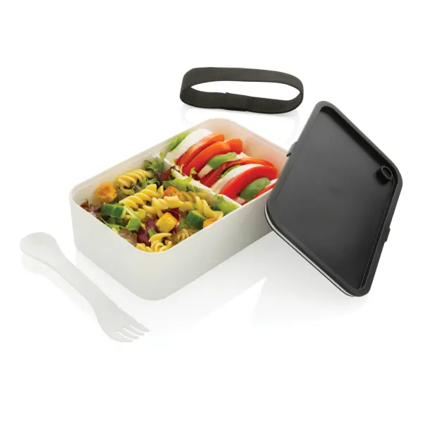 GRS recycled PP lunch box with spork - Immagine 12