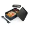 GRS recycled PP lunch box with spork - Anteprima 21