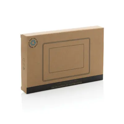 Utah RCS recycled plastic and bamboo LED clock - Immagine 5