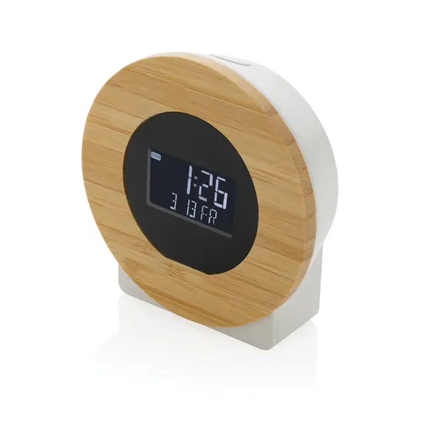 Utah RCS rplastic and bamboo LCD desk clock - Immagine 1