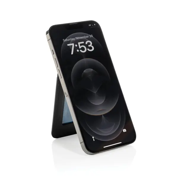 Magstand RCS recycled PU magnetic phone wallet with stand - Immagine 2