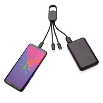 4-in-1 cable with carabiner clip - Immagine 4