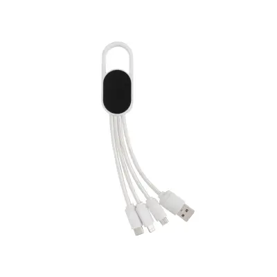 4-in-1 cable with carabiner clip - Immagine 12