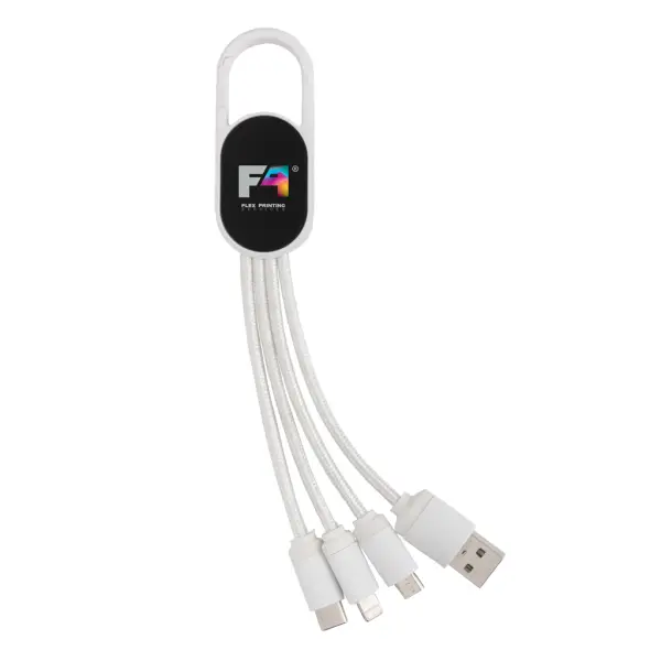 4-in-1 cable with carabiner clip - Immagine 15