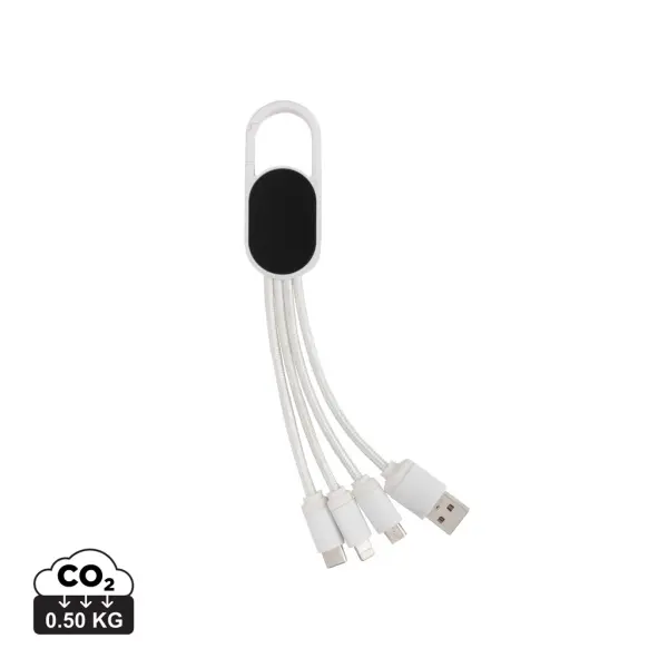 4-in-1 cable with carabiner clip - Immagine 11