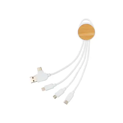 Cavo rotondo Ontario 6 in 1 in plastica riciclata RCS - Immagine 3