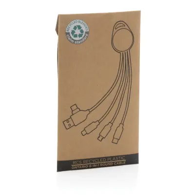 Cavo rotondo Ontario 6 in 1 in plastica riciclata RCS - Immagine 8