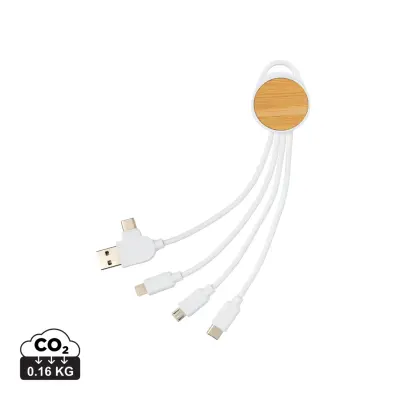 Cavo rotondo Ontario 6 in 1 in plastica riciclata RCS - Immagine 1