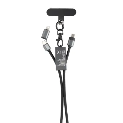 Terra RCS recycled PET phone cord with 60W dual charge cable - Immagine 6