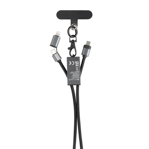Terra RCS recycled PET phone cord with 60W dual charge cable - Immagine 6