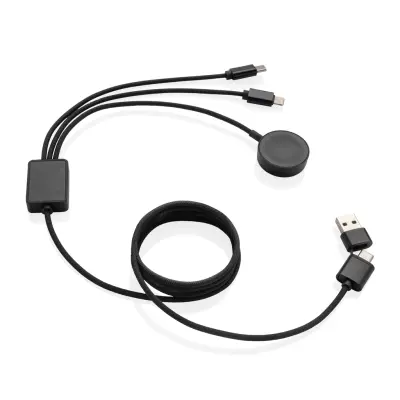 Cavo di ricarica Terra 6-in-1 in rPET RCS carica orologio - Immagine 3