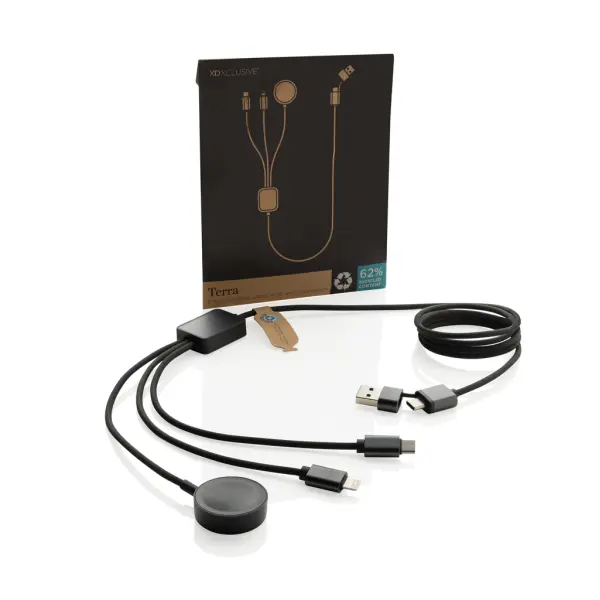 Cavo di ricarica Terra 6-in-1 in rPET RCS carica orologio - Immagine 4