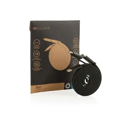 Cavo magnetico 2in1 ARC ultra fine da 60W con stampa - Immagine 3