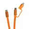 Cavo magnetico 2in1 ARC ultra fine da 60W con stampa - Anteprima 24