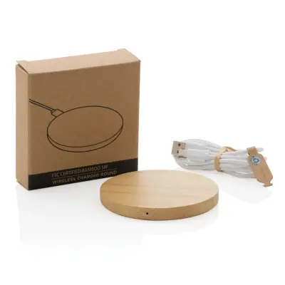 Caricatore wireless 5W in bambù - Immagine 4