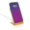 Supporto ricarica wireless 5W in bambù - Anteprima 7