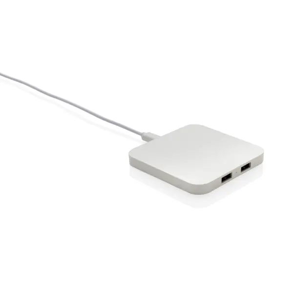Caricatore wireless 10W con porte USB in plastica RCS - Immagine 3
