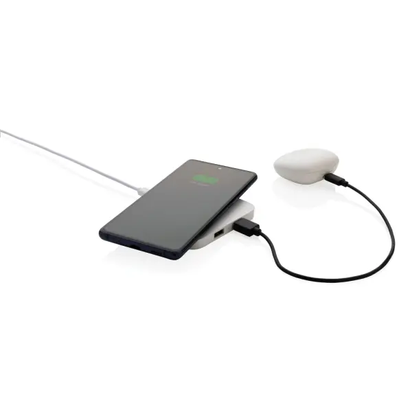 Caricatore wireless 10W con porte USB in plastica RCS - Immagine 4
