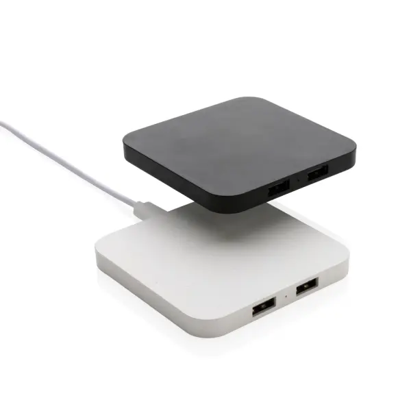 Caricatore wireless 10W con porte USB in plastica RCS - Immagine 9
