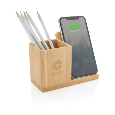 Caricatore wireless 10W Calgary in bambù - Immagine 7