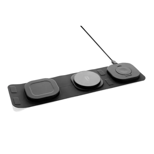 Caricatore wireless 15W 3 in 1 Swiss Peak in rPlastica - Immagine 3