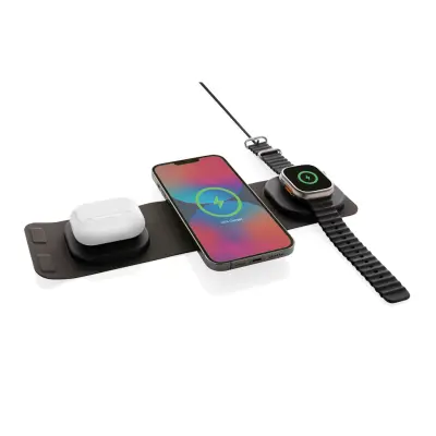 Caricatore wireless 15W 3 in 1 Swiss Peak in rPlastica - Immagine 9