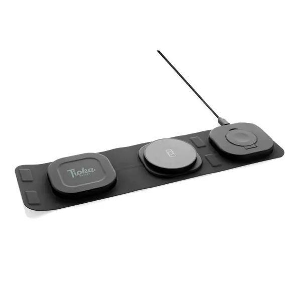 Caricatore wireless 15W 3 in 1 Swiss Peak in rPlastica - Immagine 10