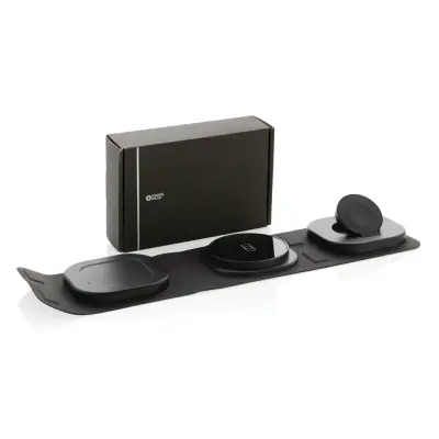 Caricatore wireless 15W 3 in 1 Swiss Peak in rPlastica - Immagine 5