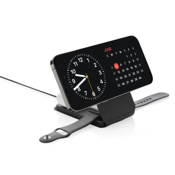 Caricatore wireless 3 in 1 15W Swiss Peak in rPlastica - Immagine 6