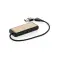 Hub USB doppio input Link in plastica e bambù riciclati - Anteprima 1