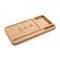 Organizer da scrivania in bambù con caricatore wireless 5W - Anteprima 9
