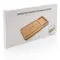 Organizer da scrivania in bambù con caricatore wireless 5W - Anteprima 8