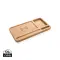 Organizer da scrivania in bambù con caricatore wireless 5W - Anteprima 1