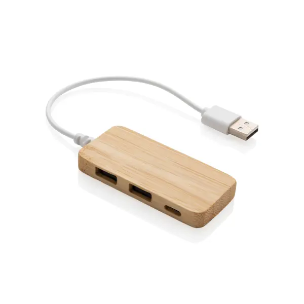 Hub USB un bambù con type C - Immagine 3