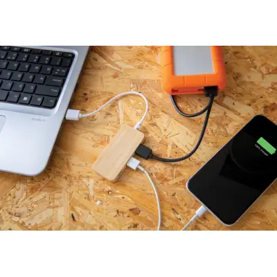 Hub USB un bambù con type C - Immagine 8